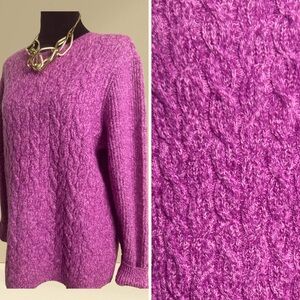 Brand: APPLESEED’S, purple sweater, knitted, size: M, closed neck.